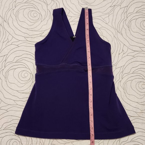 [6] Purple Lululemon Deep V Athletic Tank - Picture 12 of 14